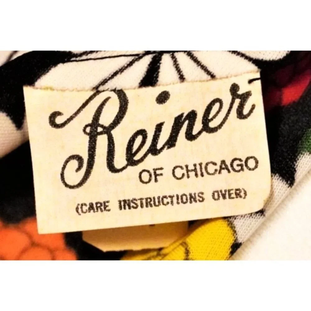 Vintage Bohemian Reiner Size 8 Maxi Floral Print Sheer Sleeves Retro Chic Queen - Picture 9 of 16